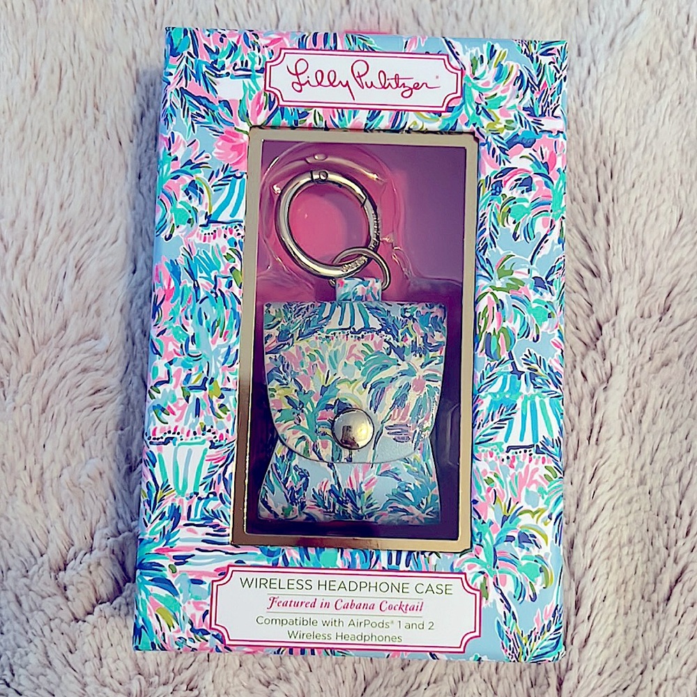 Wireless headphone Lilly Pulitzer case for AirPods 1 & 2, NWOT